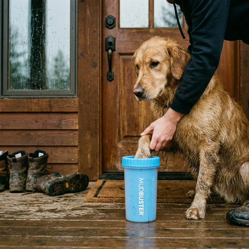 MudBuster Portable Dog Paw Cleaner - Wash Dirty Paws Instantly