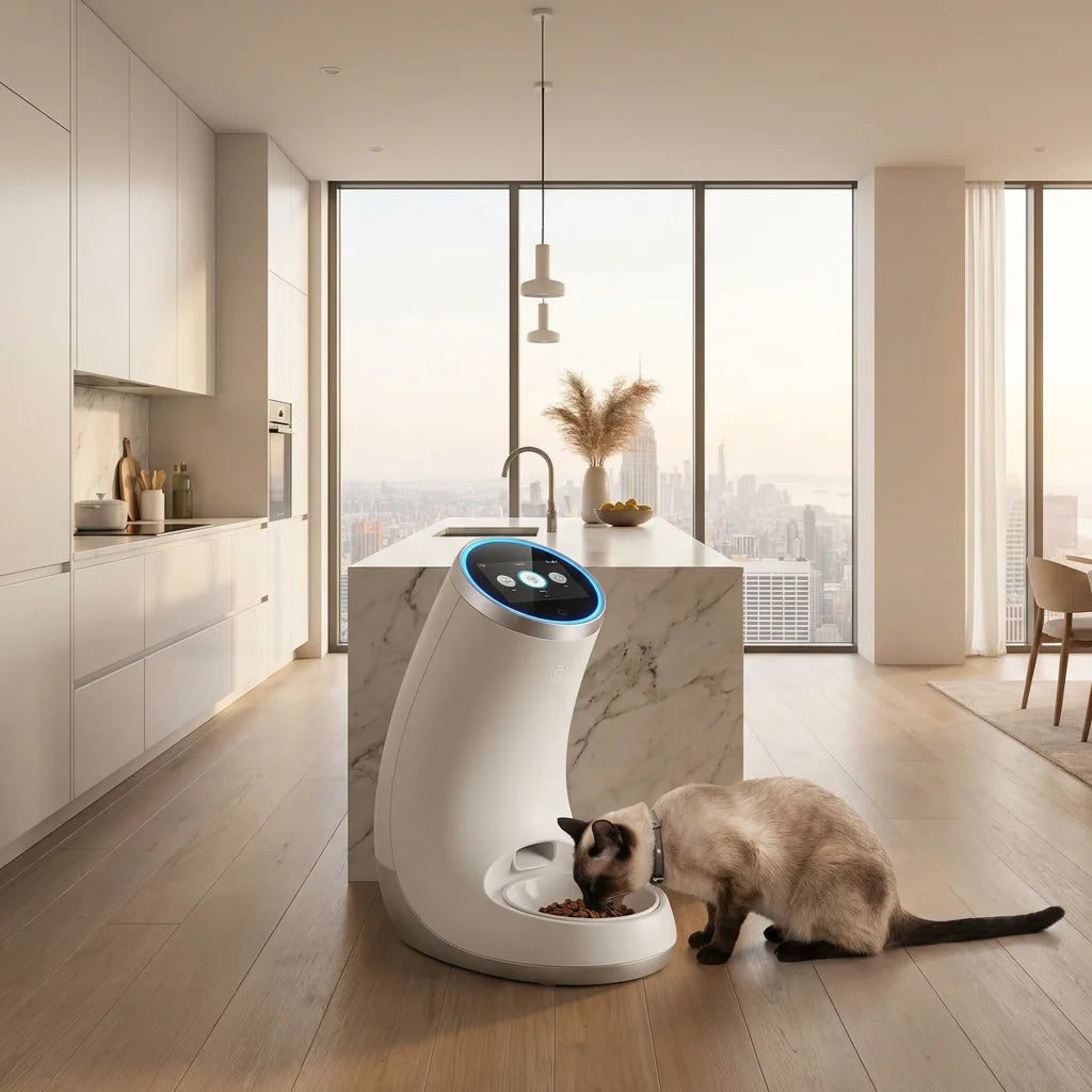 WiFi Smart Automatic Pet Feeder - 5L Capacity with App Control